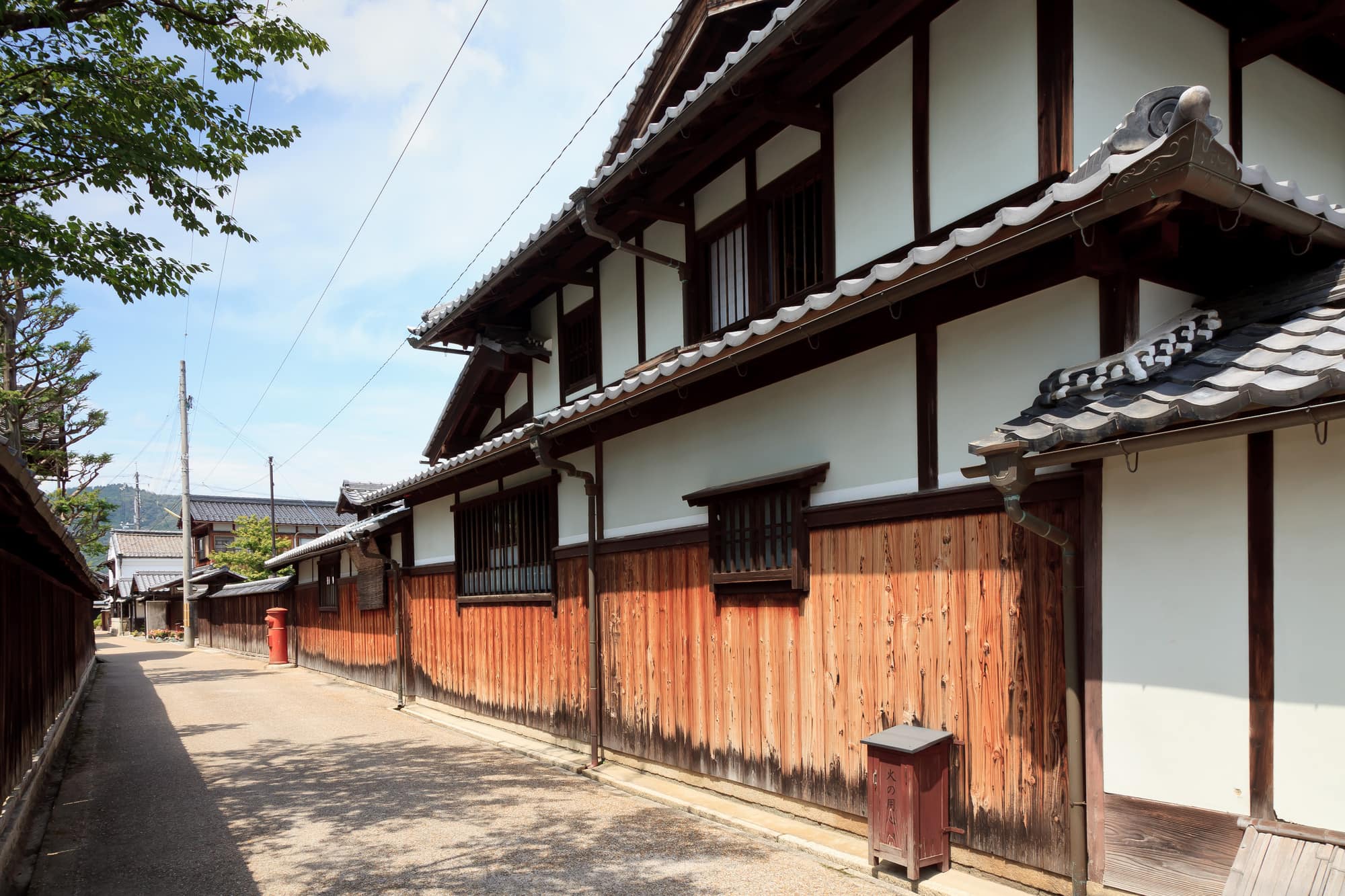 五個荘の町並み