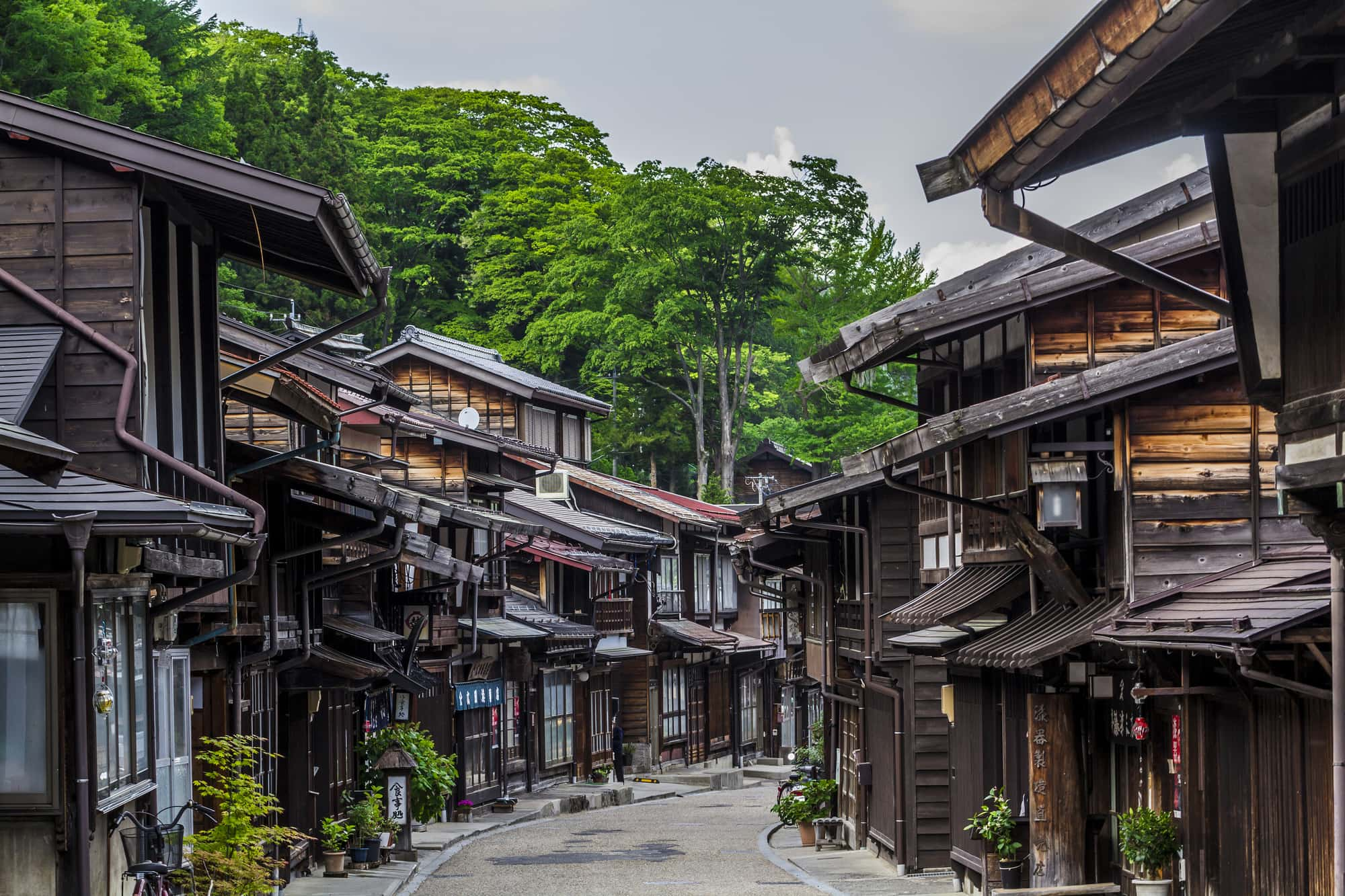 奈良井宿懷舊的街景