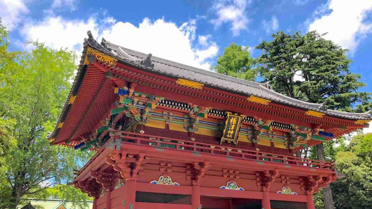 神社図面青写真○昭和34年 根津神社本殿幣殿拝殿 6枚