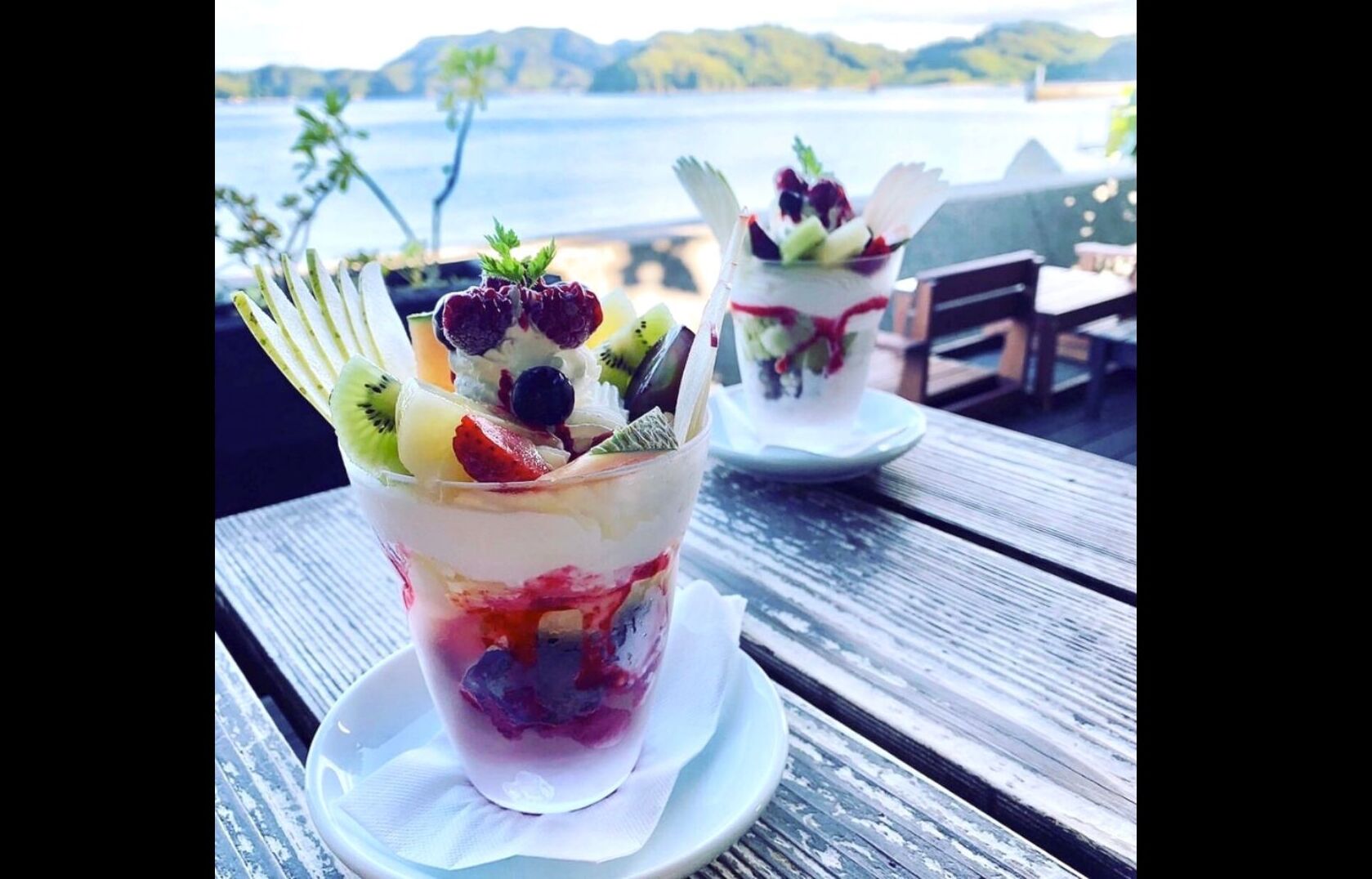 Pâtisserie T's cafe 玉屋のフルーツパフェ