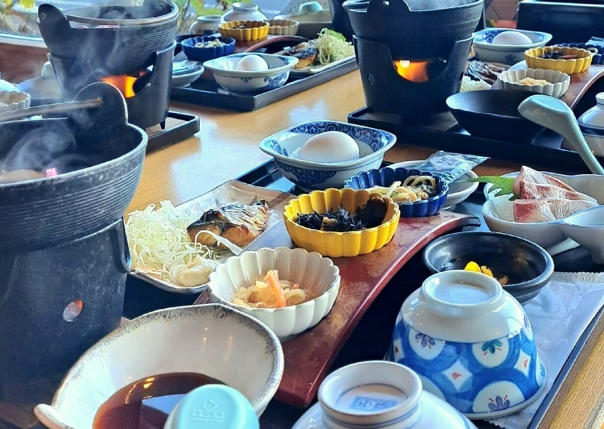 民宿かつらの朝食
