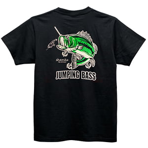 ③暗い場所で背中が光るBASSシリーズのTシャツ