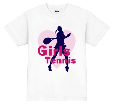 キュートなデザインでテニスのエースをねらえ!Tシャツ