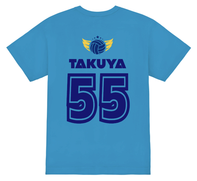 同系色で大人っぽい雰囲気のバレーボールTシャツ