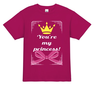 推しメンをお姫様扱いしちゃおう!Tシャツ