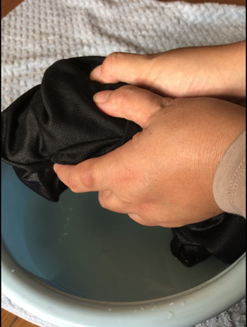 パーカーを脱水