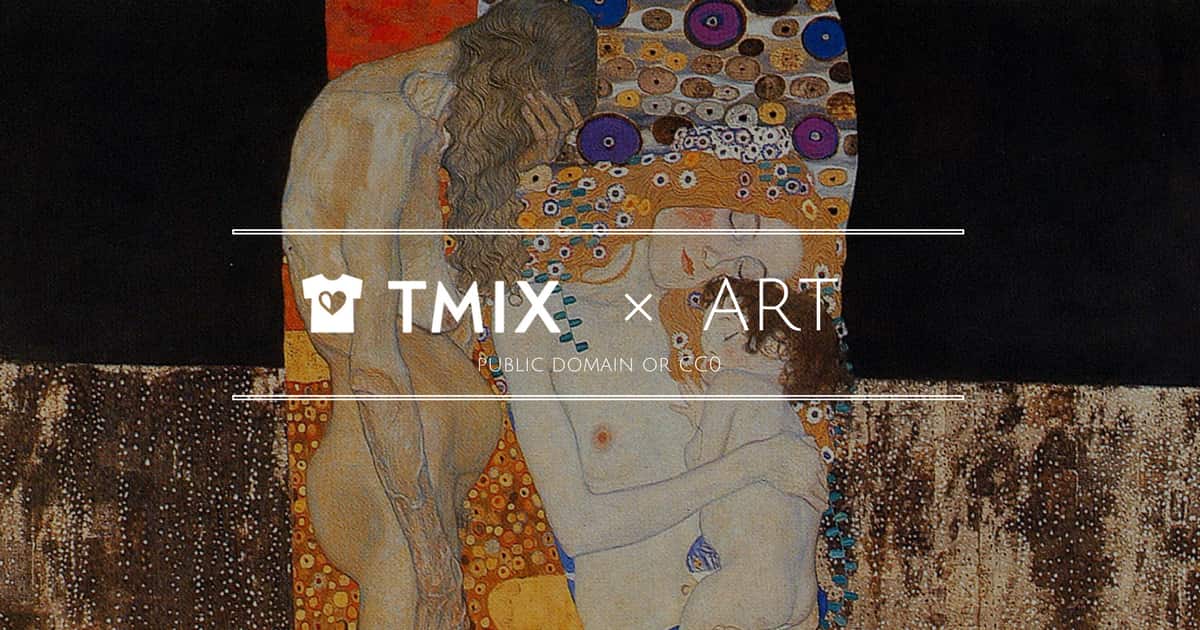 グスタフ・クリムトの作品で自分だけのオリジナルアートTシャツが作れます【TMIX×ART第6弾】