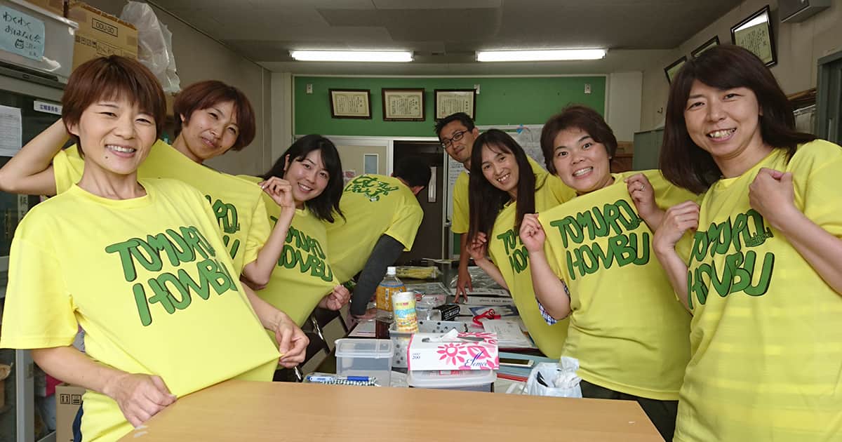 学校行事用に作った、お揃いのオリジナルTシャツ作成事例