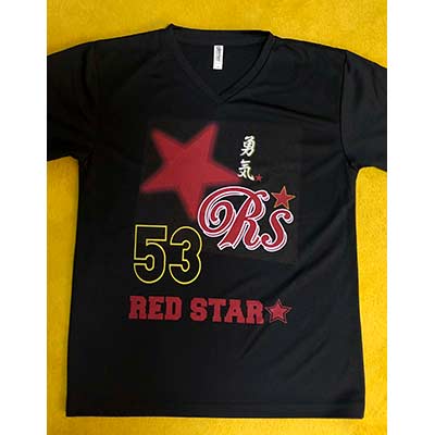 スポーツドライVネックTシャツ|オリジナルTシャツのデザイン
