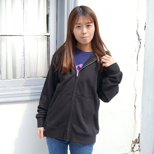 スタンダードWフードジップパーカー