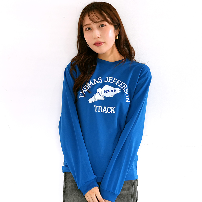 モデル：MOCA／身長162cm／Sサイズ／ロイヤルブルー着用