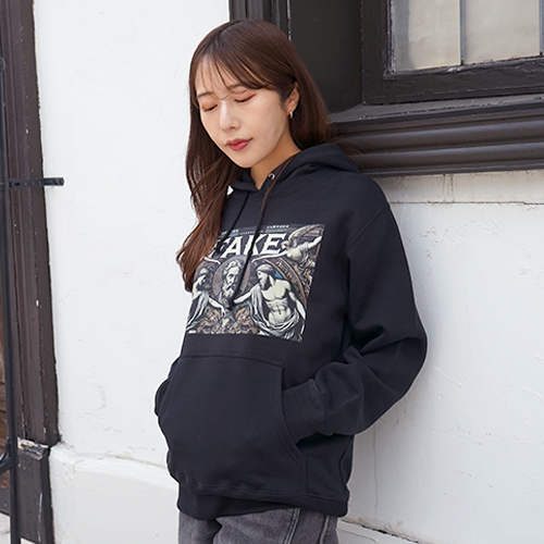 T/Cスウェットプルオーバーパーカー