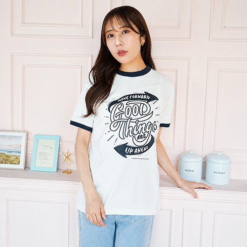 オープンエンドマックスウェイトリンガーTシャツ
