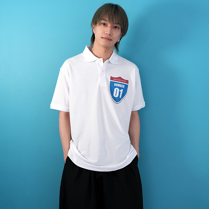 モデル：一ノ瀬しろ／身長178cm／XLサイズ／ホワイト着用