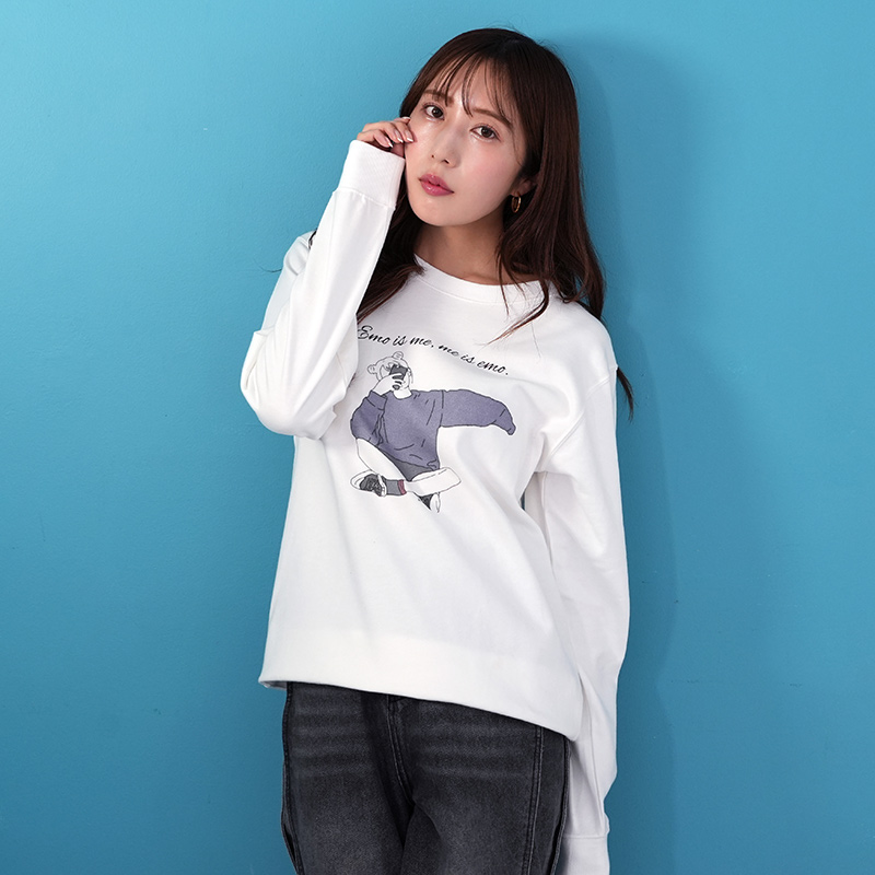 モデル:MOCA/身長162cm/Sサイズ/ホワイト着用