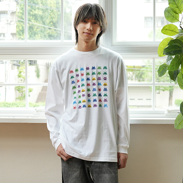 モデル：一ノ瀬しろ／身長178cm／XLサイズ／ホワイト着用