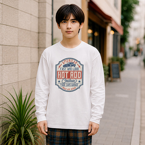 ビッグシルエットロングスリーブTシャツ