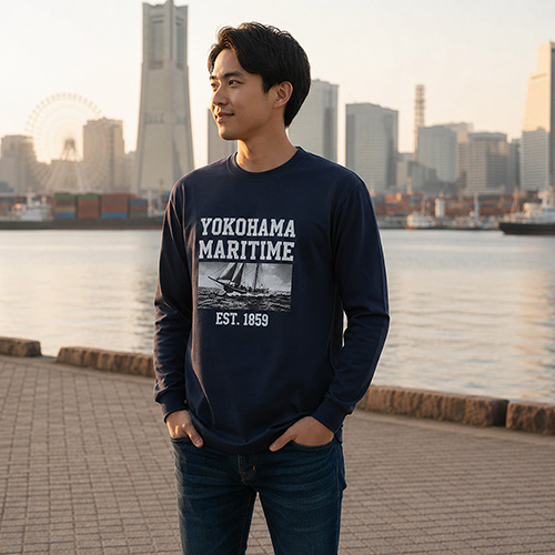 ハニカム 長袖Tシャツ（リブ有り）