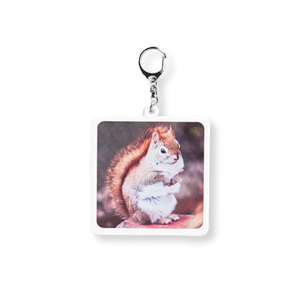 50×50(mm) ホワイトアクリルキーホルダー