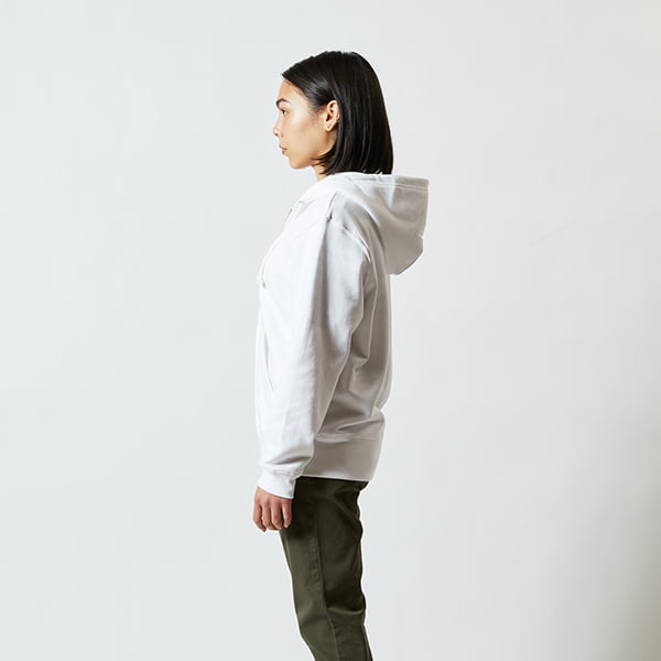 モデル身長160㎝/Sサイズ/ホワイト着用/サイドシルエット