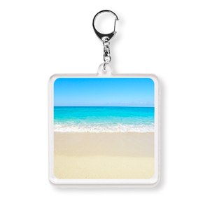 70×70(mm) 透明アクリルキーホルダー