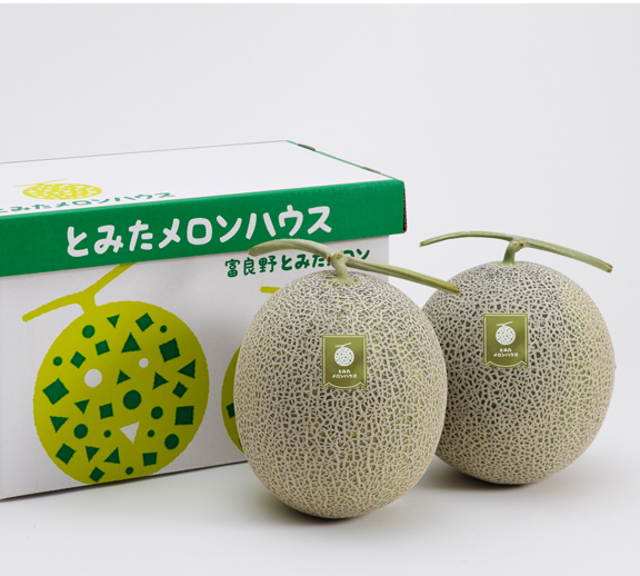 青肉メロン2玉詰4kg | とみたメロンハウス