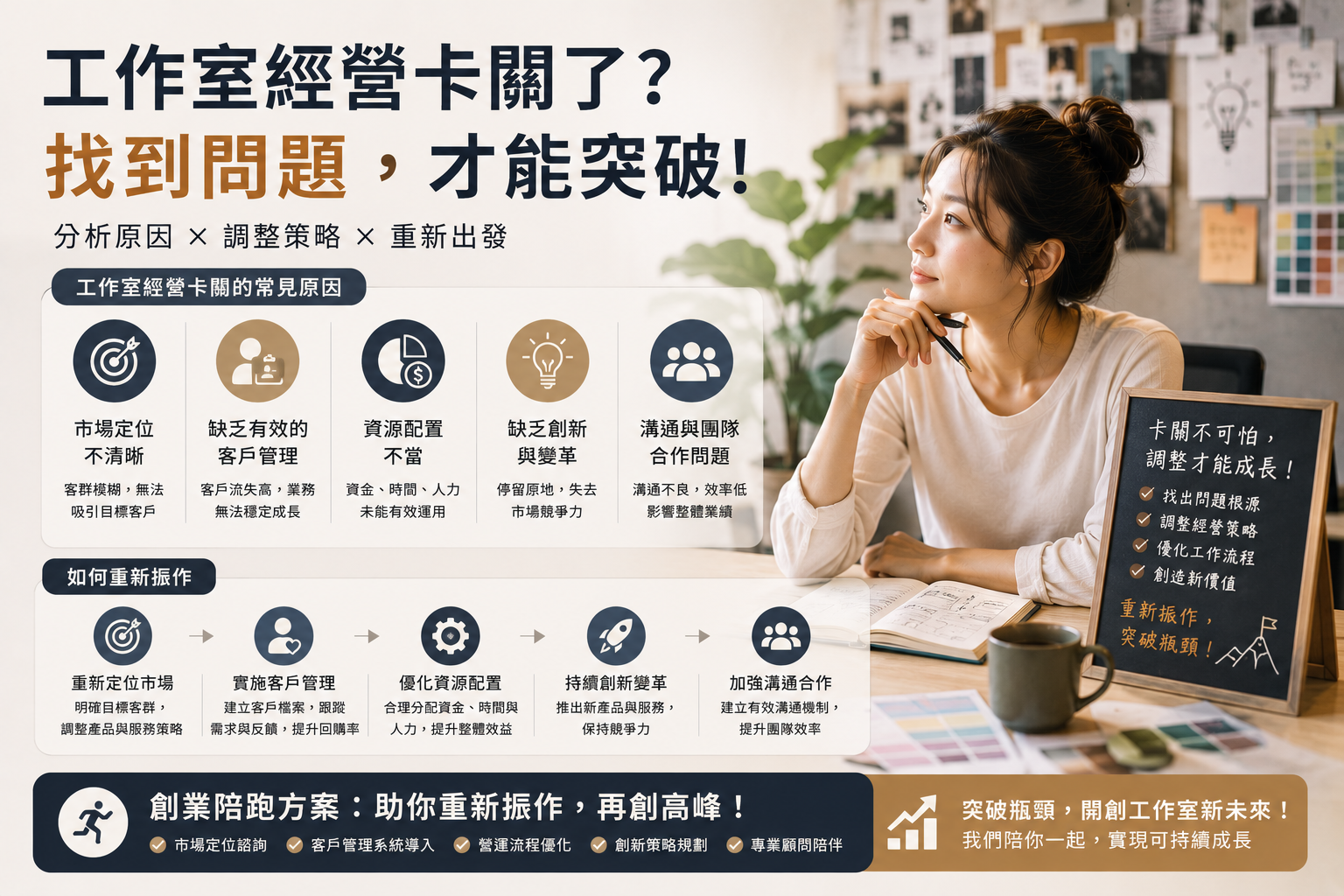 揭秘工作室經營卡關的常見原因：如何重新振作