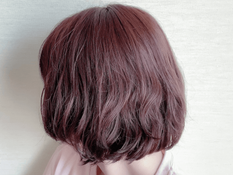 ヘアカラー　ピンク