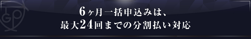 最大24回までの分割対応