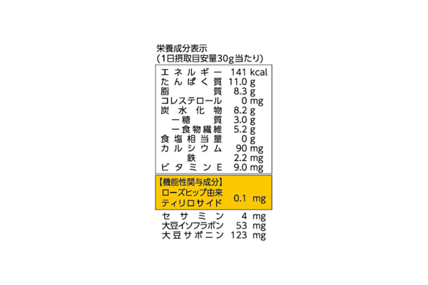 黒ごまアーモンドきなこ 機能性表示食品