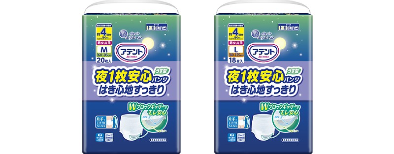 アテント 夜1枚安心パンツ はき心地すっきり