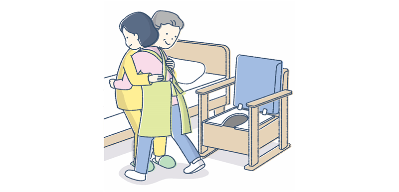 ポータブルトイレ介助の手順と注意点