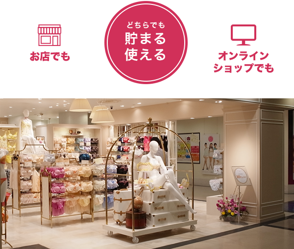 どちらでも貯まる使える ショップでも