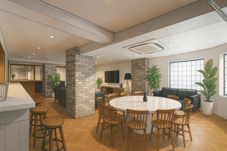 [Coming Soon!] Social Court Y&L: A 19-minute walk from Yomiuriland-mae Station. Features a full-scale theater room, billiards and table tennis room, music room, etc. A large 46-room share house that caters to both active and relaxed lifestyles.