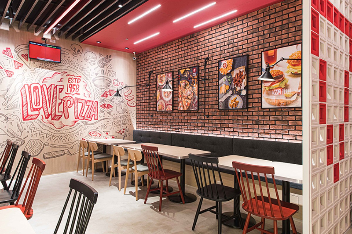 必勝客Pizza Hut Express共有24個座位席。（圖：品牌提供）