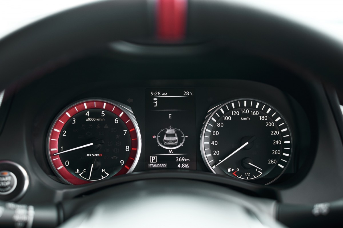 儀表內在左邊轉速錶的部分有紅色外框,但更多人應該想要的是全數位儀表。