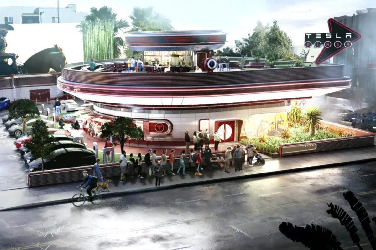 特斯拉將會在美國打造全新的超充據點,內部有著電影院以及餐廳。