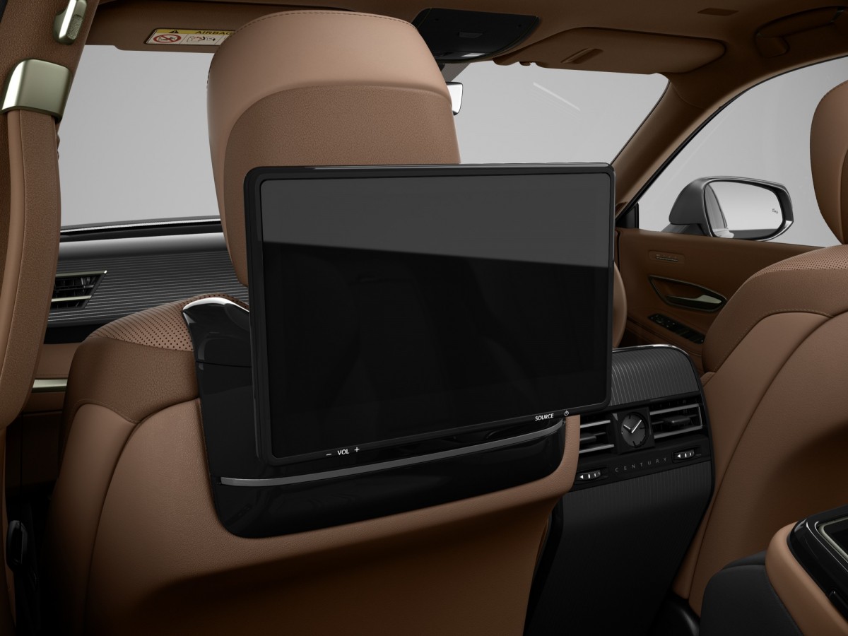 超大的螢幕置於座椅後方,將會提供最好的車內娛樂體驗。