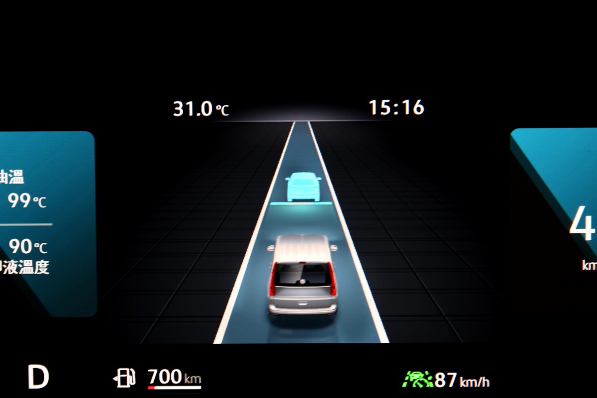 Level 2半自動駕駛輔助讓旅途過程更輕鬆。