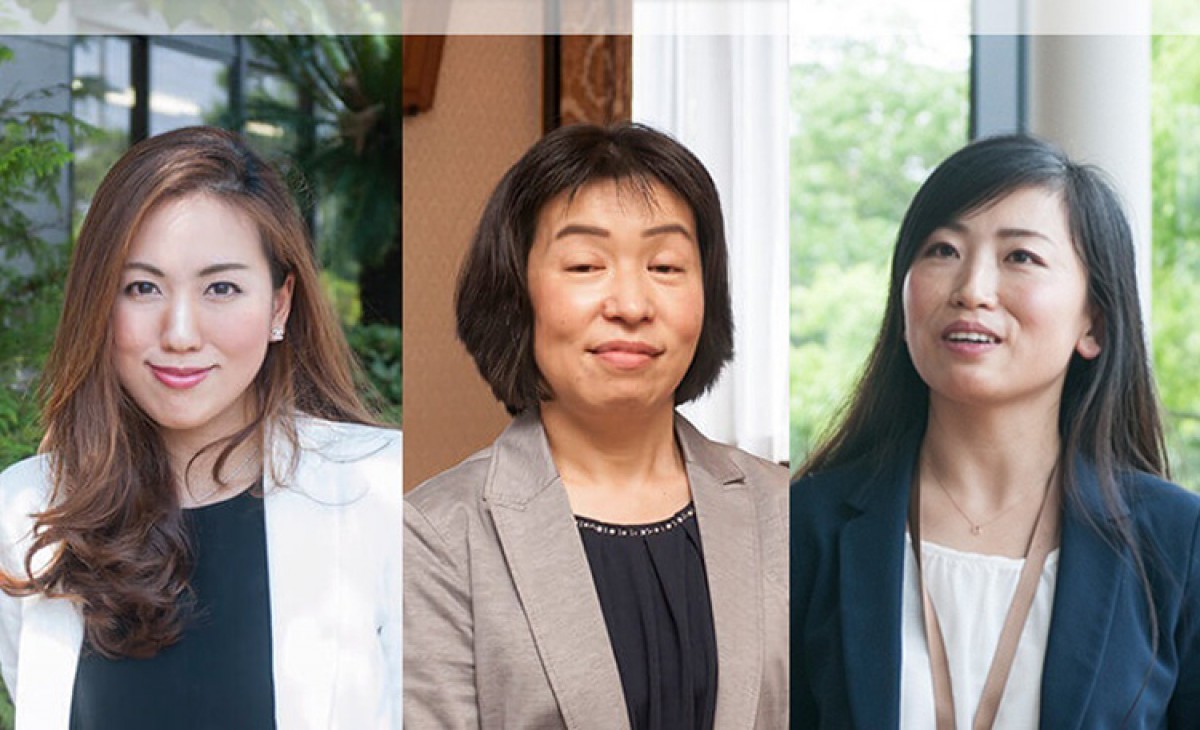 Nissan研究中心內的女性工作者。