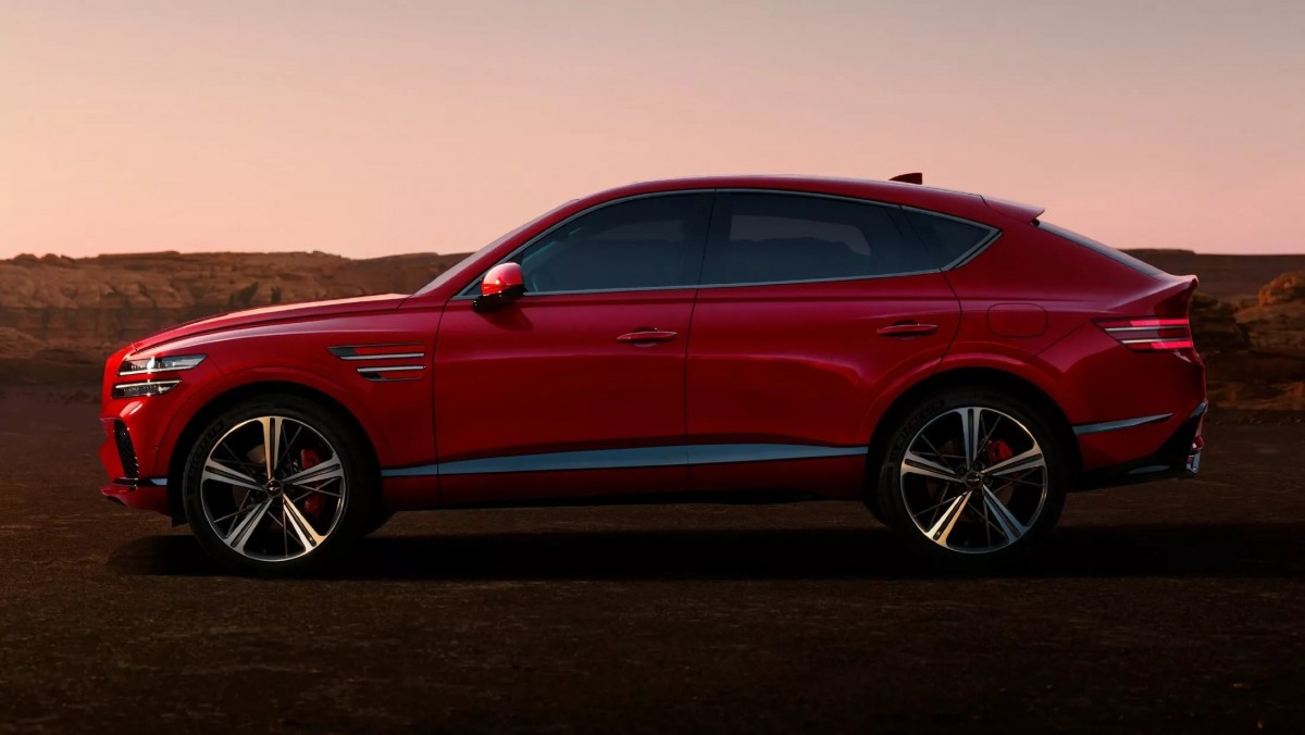 GV80 Coupe的車長為4,965mm,比起GV80還要長了25mm。