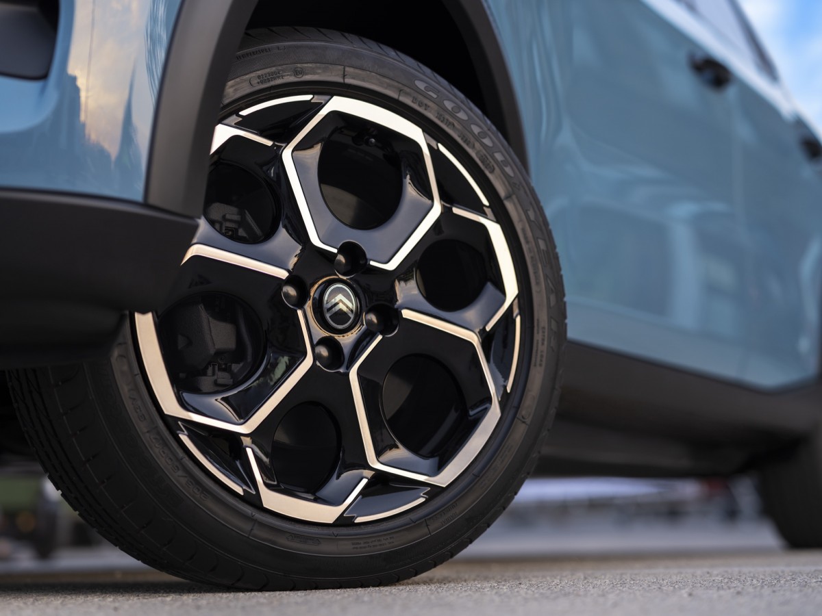 輪框的樣式也非常特別,中心點一樣也是最新的橢圓形飾蓋。