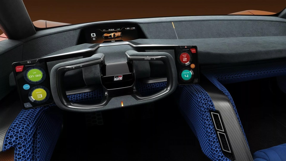 螢幕除了駕駛正前方的儀表之外,左右兩側也有直立式的螢幕顯示資訊。