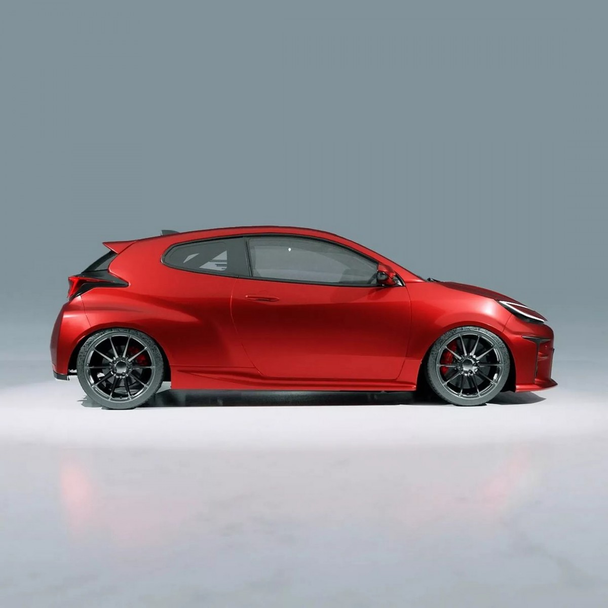 電腦繪圖當中還將車輛設計的更為低趴,讓整體的運動敢再次提升。