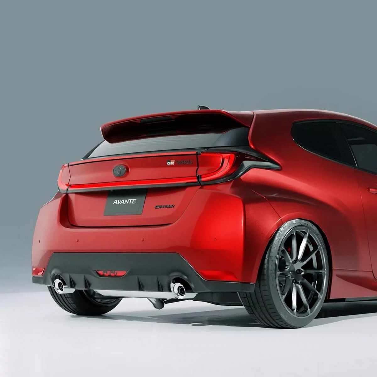 目前關於GR Yaris的小改款會有哪些造型變化還是個謎,這一切都只是Avante Design的想像。