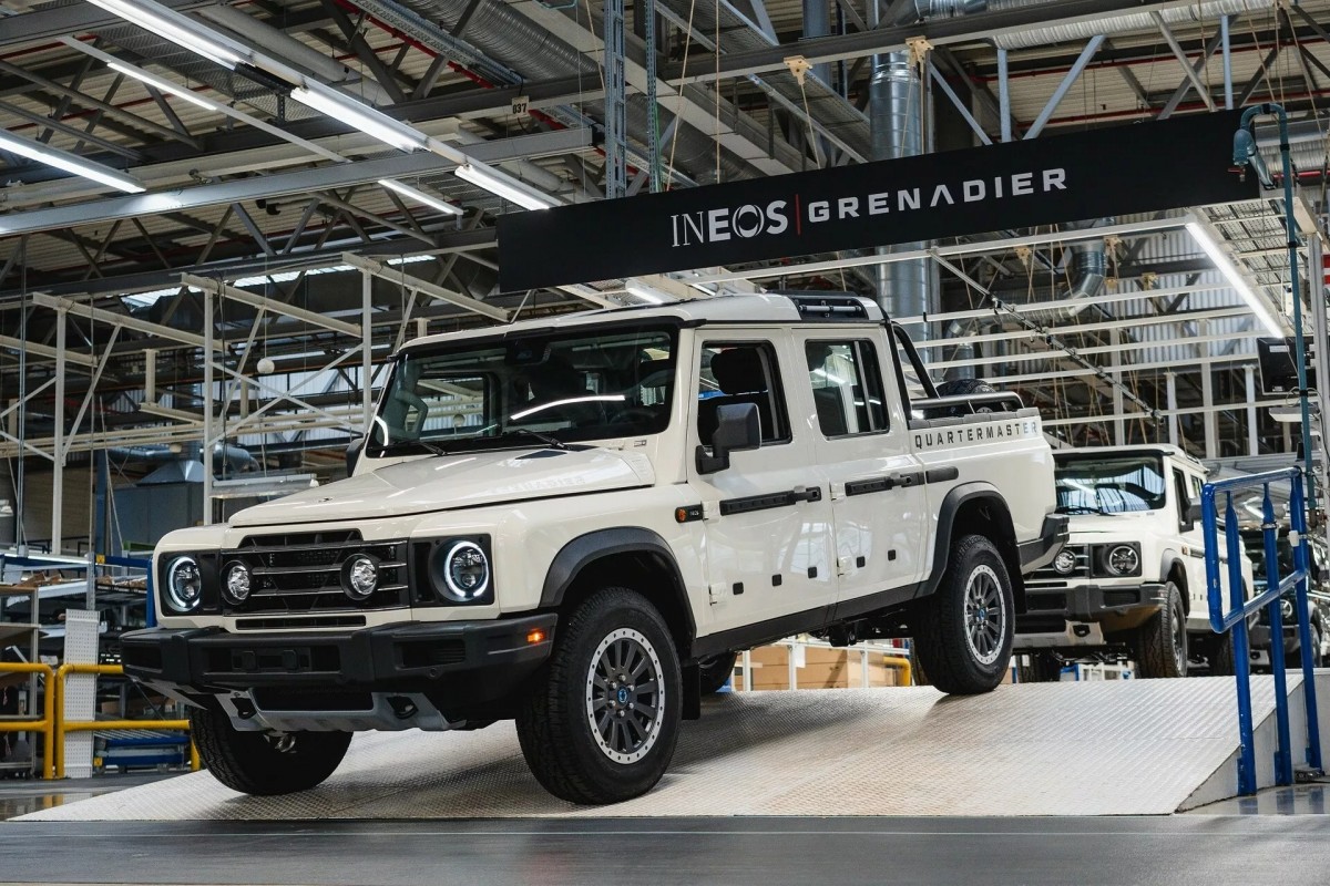 Ineos Grenadier Quartermaster皮卡車型已經下線,預計12月就會在歐洲市場開始交車。
