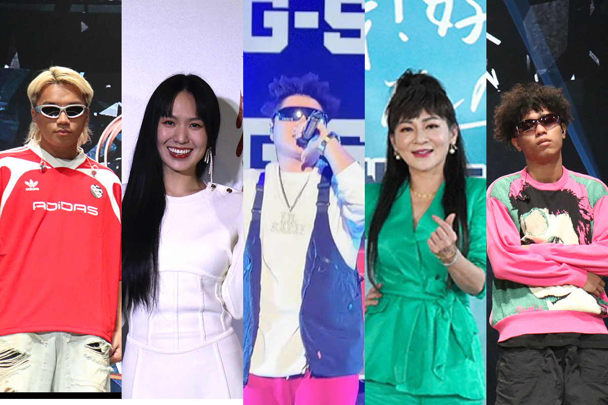 【車勢星聞】Toyota贊助2024《We Are我們的除夕夜》,卡司包含(左起)阿跨面、孫盛希、小卡比、王彩樺、潮州土狗等多位藝人。(圖:車勢星聞資料照)