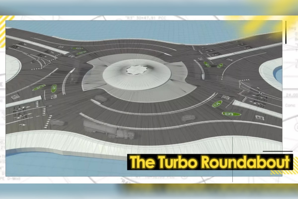 全新的圓環設計相當特別,而從影片上來看這樣的設計非常順暢,也可以減少車禍發生。