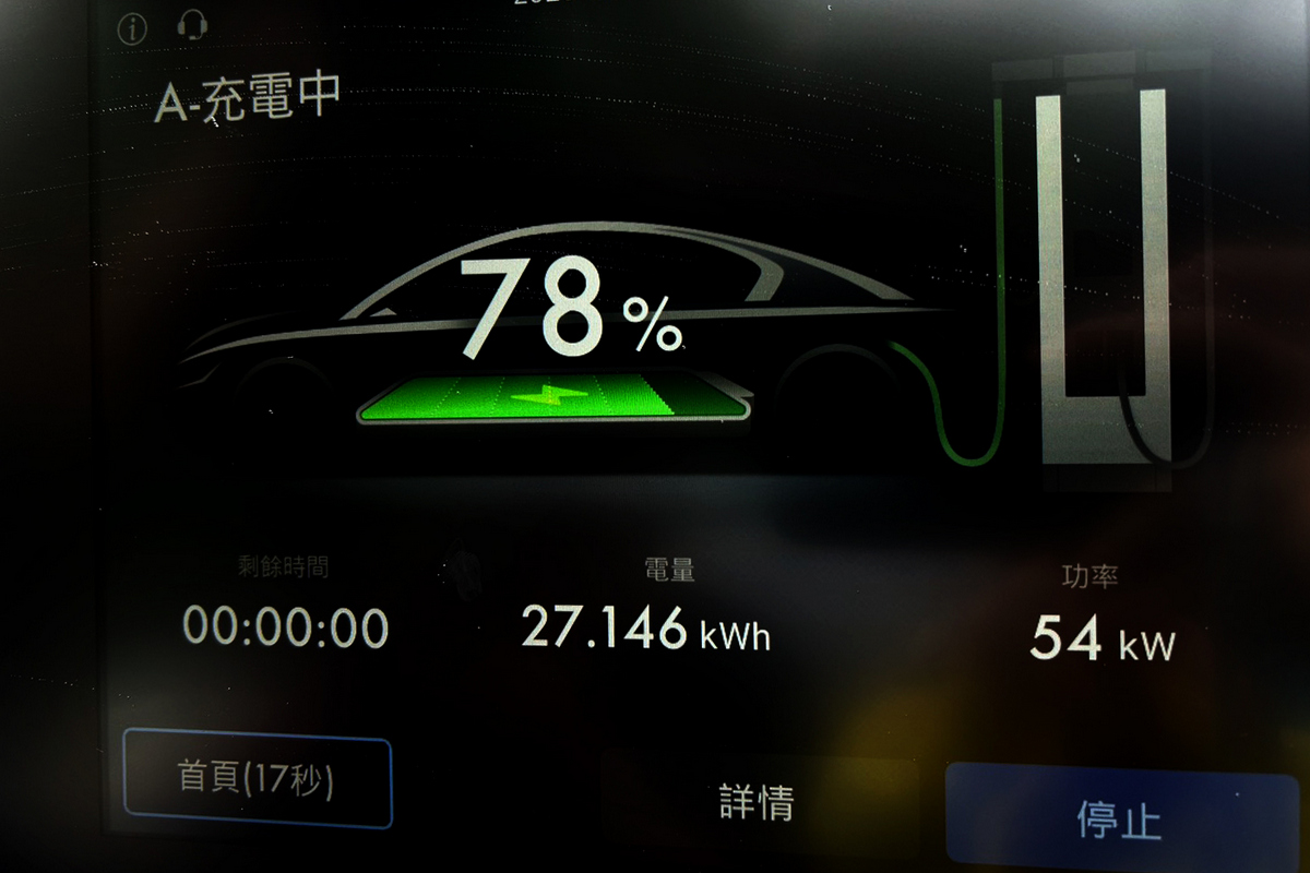若多車同時使用充電系統會依車輛當下電量與需求調配功率。
