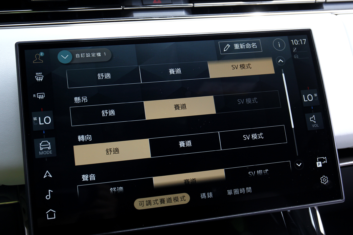自訂義項目可依喜好需求設定。
